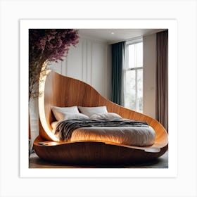 Curved Bed Art Print