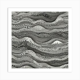 Wavy Waves 1 Art Print