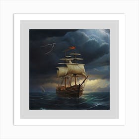 Stormy Seas.5 Art Print