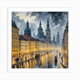 Dresden City Art Print