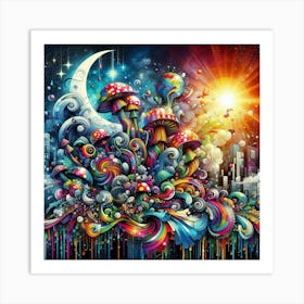 Psychedelic Art 35 Art Print