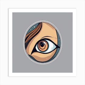 Eye Of A Woman Art Print