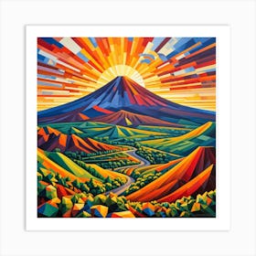 Paricutin Volcano Sunrise Art Print