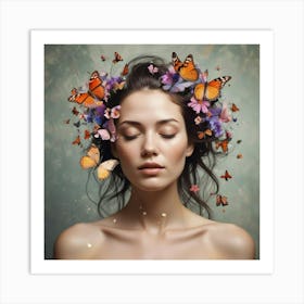 Whimsical Serenity A Portrait Of Nature And Grace (2) Art Print