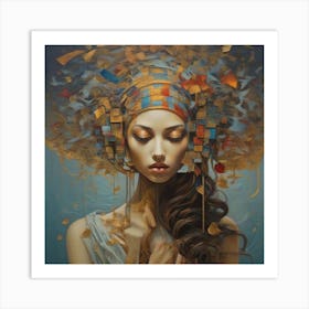 Woman With A Hat Art Print