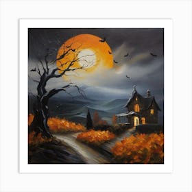 Haunted House 1 Art Print