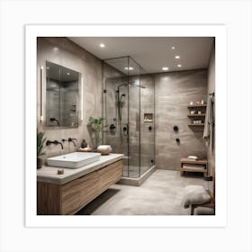 Modern Bathroom art 1 Art Print