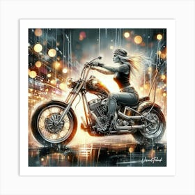 Night Rider 1 Art Print