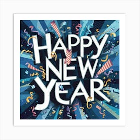 Happy New Year 3 Art Print