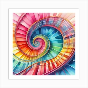 Spiral Staircase 1 Art Print