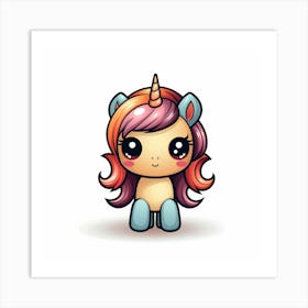 Cute Unicorn 440 Art Print