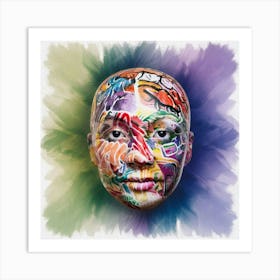 Face Painting 2 Art Print