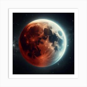 Red Moon Art Print