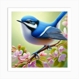 Blue Bird 2 Art Print