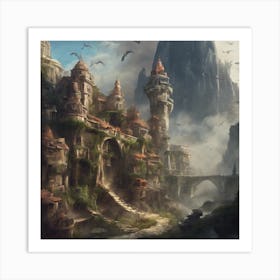 Fantasy City 38 Art Print