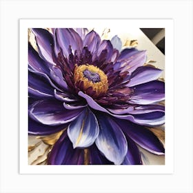 Purple flower  Art Print
