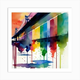 Rainbow Bridge 5 Art Print