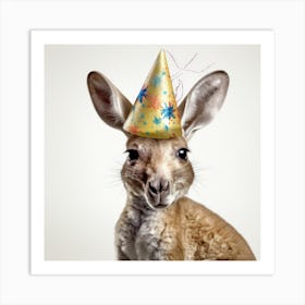 Birthday Kangaroo 5 Art Print