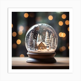 Snow Globe 5 Art Print