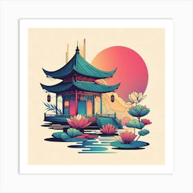 Chinese Pagoda 2 Art Print