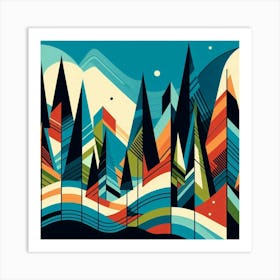 Mountain Landscape 1 Art Print