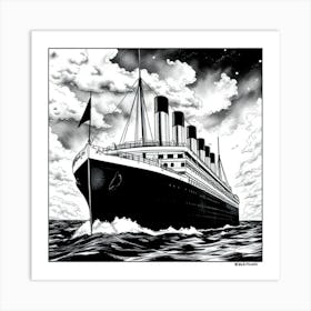 Titanic Art Print