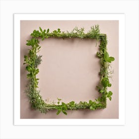 Frame Of Herbs 28 Art Print