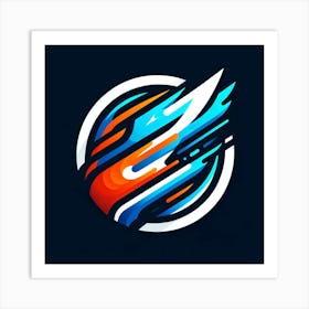 Logo For Esports Art Print