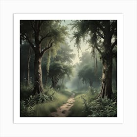 Forest Path Art Print