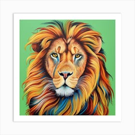 Animals Wall Art : Lion Art Print