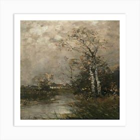 Riverside Scene 1 Art Print