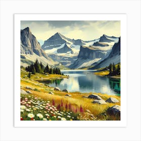 Mountain Landscape 3 Art Print