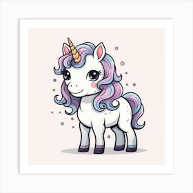 Cute Unicorn 60 Art Print