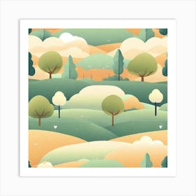 Peaceful Landscapes (76) Art Print