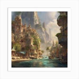 Fantasy City 101 Art Print