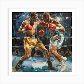 Boxing Match Art Print