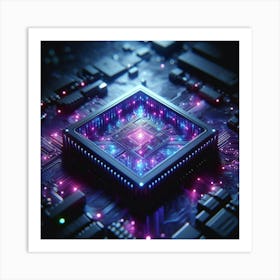 Cpu Circuit Board 1 Art Print