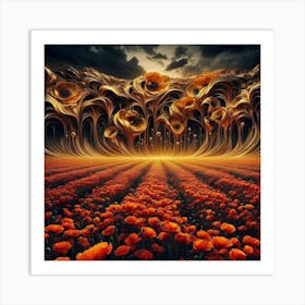 Field Of Poppies 2 Art Print