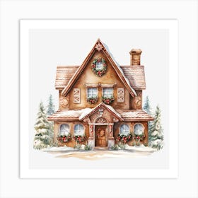 Gingerbread House 4 Art Print