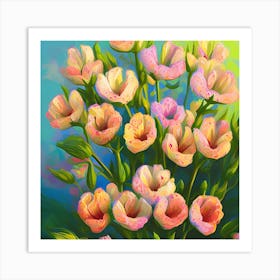 Alstroemeria Flowers 39 Art Print