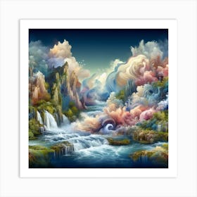 Dreamscape - The Ever Evolving Relationship Between The Natural World And Technology Art Print