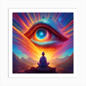 Eye Of The Universe Pop Art enlightenment Art Print