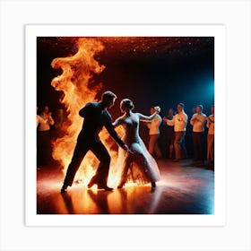 Dance On Fire Art Print