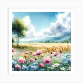 Field Of Flowers 2 Art Print