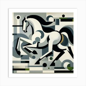 Abstract Horse 7 Art Print