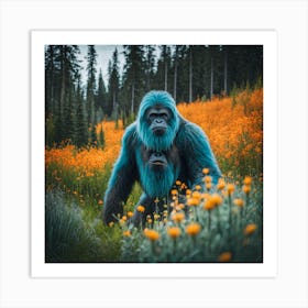 Big foot In The Meadow Art Print