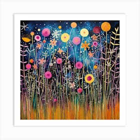 Night In The Meadow Art Print