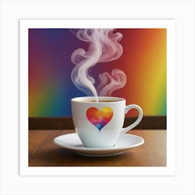 Rainbow Heart 1 Art Print