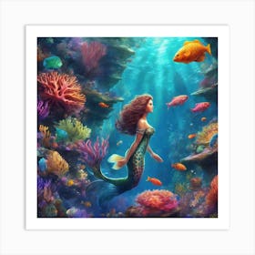 Mermaid 2 Art Print