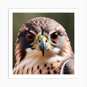 Photo Photo Majestic Falcon Staring With Sharp Talons In Focus 3 Art Print